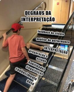 Conte pra gente, sem mentir, em que degrau você está! 😉

#VidaDeIntérprete #MemeIntérprete