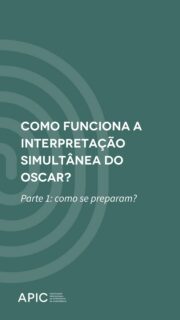 O que acontece antes do "And the Oscar goes to..."? 

Você já se perguntou como os intérpretes se preparam para a noite mais importante do cinema? Repertório, agilidade e muito estudo de contexto são as peças-chave dessa engrenagem.

Nesta nova série de Reels, abrimos as cortinas para mostrar como os profissionais da APIC se preparam para garantir que cada emoção e cada piada cheguem ao público com precisão.

Acompanhe nossa série especial!

#InterpretacaoDeConferencia #APIC #TraduçãoSimultânea #Oscar