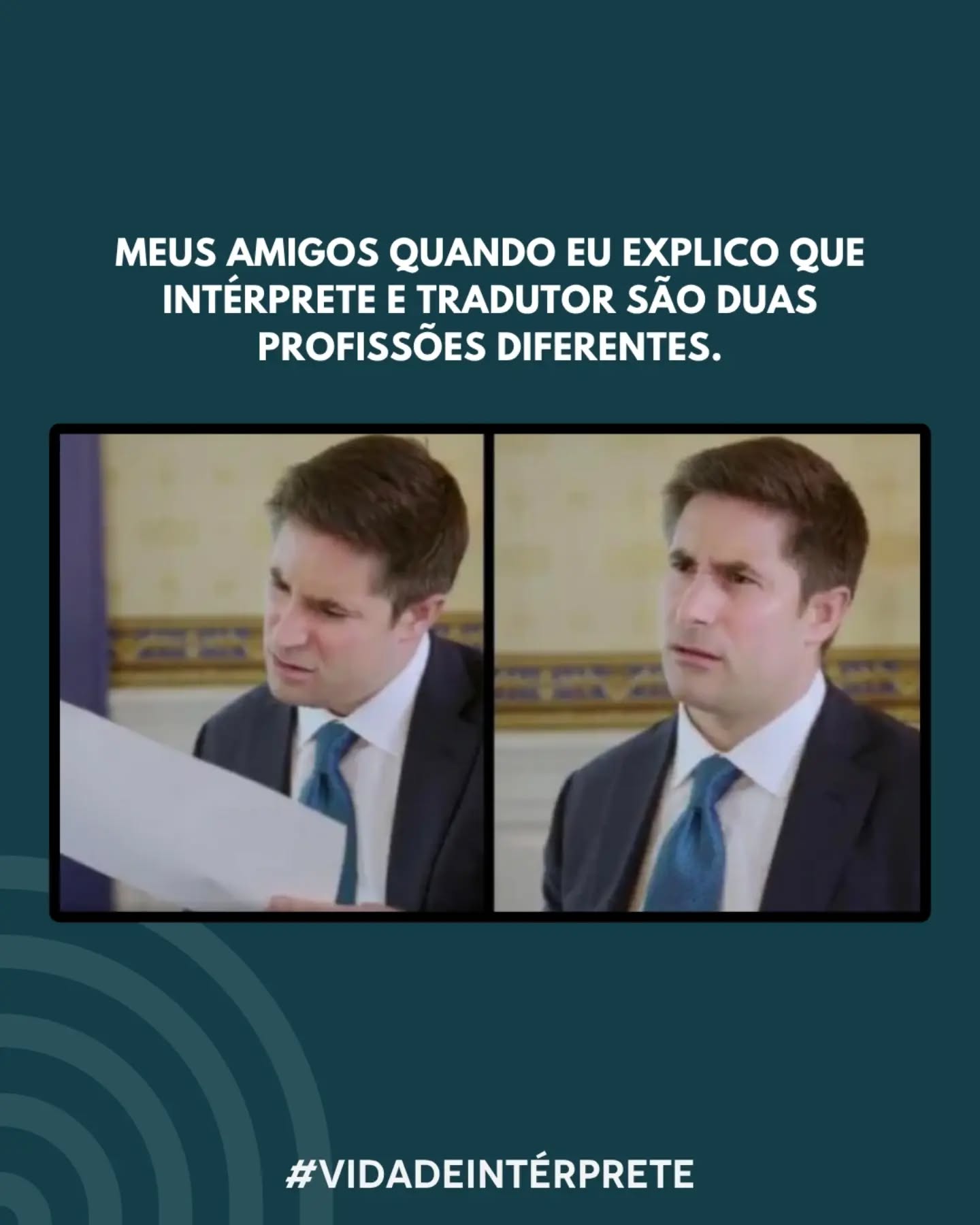 Para quem está de fora, parece preciosismo, mas a verdade é que embora compartilhem o amor pelas línguas, o tradutor e o intérprete operam em universos práticos completamente diferentes:
✍️ O Tradutor trabalha com o texto escrito. Ele tem o tempo a seu favor para pesquisar, lapidar o estilo, revisar e encontrar a palavra perfeita no papel ou na tela.
🎙️ O Intérprete trabalha com a palavra falada (ou sinalizada). Ele opera em tempo real, sob o calor da adrenalina, lidando com a oralidade, o tom de voz, a ironia e o imediatismo da cabine ou do campo.
Quem aí também já cansou de tentar explicar e recebeu essa mesma cara de volta?
#APIC #VidaDeIntérprete #InterpretaçãoDeConferência #Tradução
