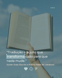 Esta célebre frase do escritor Günter Grass resume com perfeição o paradoxo e a beleza do nosso trabalho. 

Traduzir e interpretar é adaptar formas, estruturas, ritmos e vocabulários de uma língua para outra, sem jamais alterar o sentido, a intenção e a emoção da mensagem original. É o processo de mudar tudo na superfície para que o essencial permaneça intacto.

Na interpretação de conferência, essa "transformação invisível" exige estudo contínuo, sensibilidade cultural e rigor técnico, garantindo que a voz do palestrante ecoe com a mesma força em qualquer idioma.

O que essa citação significa para você no dia a dia da cabine? Conte para a gente nos comentários! 👇 

Conheça a história, a missão e o trabalho desenvolvido pela APIC: https://apic.org.br/pt/sobre-nos/ 

#APIC #Interpretação #Tradução